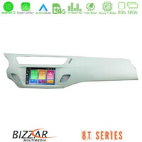 Bizzar oem Citroen c3 2009-2016 4core Android12 2+32gb Navigation Multimedia Deckless 7 με Carplay/androidauto (Άσπρο Χρώμα) u-mtt-Ct9597wh