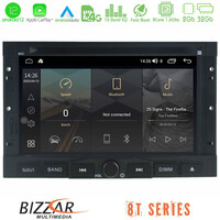 Bizzar oem Peugeot / Citroën 2008-2018 8core Android12 2+32gb Navigation Multimedia Deckless 7 με Carplay/androidauto u-mtt-Pg9939