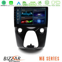 Bizzar m8 Series Toyota Aygo | Citroen c1 | Peugeot 108 8core Android13 4+32gb Navigation Multimedia 10 u-m8-Ty0900