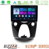Bizzar Ultra Series Toyota Aygo | Citroen c1 | Peugeot 108 8core Android13 8+128gb Navigation Multimedia 10 u-ul2-Ty0900