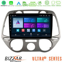 Bizzar Ultra Series Hyundai i20 2009-2012 Manual a/c 8core Android13 8+128gb Navigation Multimedia Tablet 9 u-ul2-Hy0709m