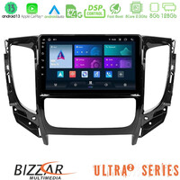 Bizzar Ultra Series Mitsubishi L200 2016-&Gt; &Amp; Fiat Fullback (Auto A/c) 8core Android13 8+128gb Navigation Multimedia Tablet 9 u-ul2-Mt0719