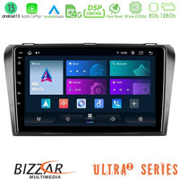 Bizzar Ultra Series Mazda 3 2004-2009 8core Android13 8+128gb Navigation Multimedia Tablet 9 u-ul2-Mz0245