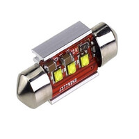 Σωληνωτός LED 39mm Can Bus με 3 CREE LED Ψυχρό Λευκό GloboStar 40171