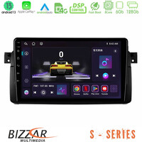 Bizzar s Series bmw e46 8core Android13 6+128gb Navigation Multimedia Tablet 9 u-s-Bm0603