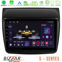Bizzar s Series Mitsubishi L200 8core Android13 6+128gb Navigation Multimedia Tablet 9 u-s-Mt0314