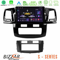 Bizzar s Series Toyota Hilux 2007-2011 8core Android13 6+128gb Navigation Multimedia Tablet 9 u-s-Ty666