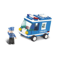 SLUBAN Τουβλάκια Town, Police Van M38-B0177, 64τμχ