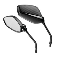 9070.9-LM ΚΑΘΡΕΠΤΕΣ MOTO M10x1,25 ΜΑΥΡΟ/ CARBON ΧΡΩΜΑ SPLINTER  LAMPA - 2 ΤΕΜ.