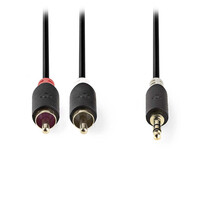 Nedis Cabw22200at50 Stereo Audio Cable 3.5 mm Male - 2x rca Male 5.0m Anthracite