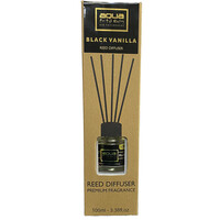 10-823/AQ Αρωματικό Χώρου Black Vanilia Home Reed Diffuser με 6 Στικς Aqua 100 ml - 1 τμχ