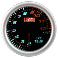 Auto Gauge  ΠΥΡΟΜΕΤΡΟ A.G. ΜΑΥΡΟ