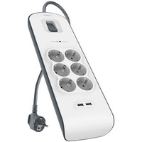 2,4 Amp USB Charging 6-outlet Surge Protection Strip