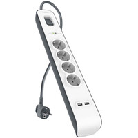 2,4 Amp USB Charging 4-outlet Surge Protection Strip