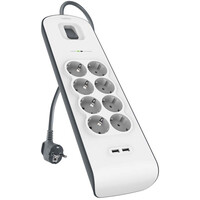 2,4 Amp USB Charging 8-outlet Surge Protection Strip