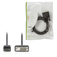 NEDIS CCGP37200BK20 DisplayPort - DVI Cable DisplayPort Male - DVI-D 24+1-Pin Ma