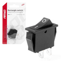 03081/AM ΔΙΑΚΟΠΤΗΣ ON/OFF  2 ΕΠΑΦΩΝ 12V 20A 10mm x 26mm ΜΑΥΡΟΣ  ΑΜΙΟ - 1 ΤΕΜ.