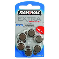 RAYOVAC μπαταρίες ακουστικών βαρηκοΐας 675MF, mercury free, 1,45V, 6τμχ
