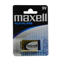 MAXELL αλκαλική μπαταρία 6LR61M/9V, 1τμχ
