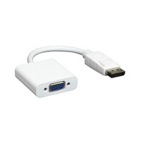 POWERTECH αντάπτορας DisplayPort σε VGA CAB-DP006, 0.20m, λευκός
