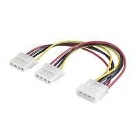 POWERTECH καλώδιο ρεύματος IDE (F) σε 2x IDE (M) CAB-W004, 20cm