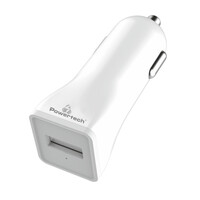 POWERTECH φορτιστής αυτοκινήτου PT-762, USB, 1A, λευκός