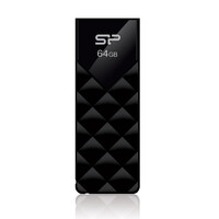 SILICON POWER USB Flash Ultima U03, 64GB, USB 2.0, μαύρο