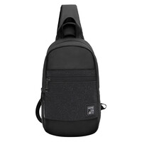 ARCTIC HUNTER τσάντα Crossbody XB0060 με θήκη tablet, αδιάβροχη, μαύρη