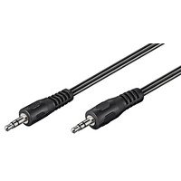 GOOBAY καλώδιο ήχου 3.5mm 50449, 3 pin stereo, 2.5m, μαύρο