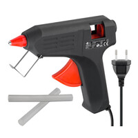GOOBAY θερμικό πιστόλι σιλικόνης 59176, 20W, 11-12mm, μαύρο