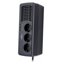 POWERTECH σταθεροποιητής ρεύματος PT-AVR1000I, 1000VA/500W, 3x schuko