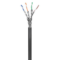 GOOBAY καλώδιο δικτύου 57197, CAT 6 S/FTP (PiMF), CCA, 100m, μαύρο