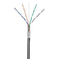GOOBAY καλώδιο F/UTP CAT 5e 57294, CCA, AWG 24/1, 100m, μαύρο