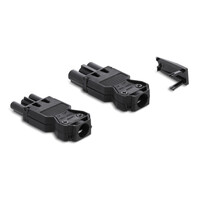 DELOCK σύνδεσμος εγκατάστασης 3-pole 64147, GST 18/3 set, μαύρος