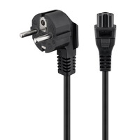 POWERTECH καλώδιο τροφοδοσίας CAB-P027, CCA, 3x 0.75mm, 1.5m, μαύρο