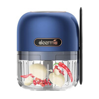 DEERMA πολυκόπτης JS100, επαναφορτιζόμενος , 150ml, 40W, 3 λεπίδες, μπλε