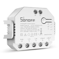 SONOFF smart διακόπτης DUALR3, 2-Gang, WiFi, 15A, λευκός
