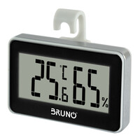 BRUNO ψηφιακό θερμόμετρο & υγρασιόμετρο BRN-0081, °C & °F, λευκό