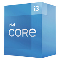 INTEL CPU Core i3-12100F, 4 Cores, 3.30GHz, 12MB Cache, LGA1700