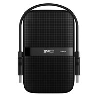SILICON POWER εξωτερικός HDD Armor A60, 1TB, USB 3.2, μαύρος
