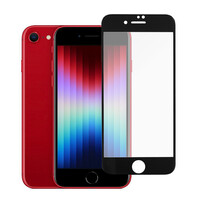 POWERTECH tempered glass 5D TGC-0584, full glue, iPhone SE 2022, μαύρο