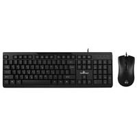 POWERTECH set ποντίκι & πληκτρολόγιο PT-1068, ενσύρματο, 1000DPI, μαύρο