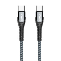 LDNIO καλώδιο USB-C σε USB-C LC101, 65W PD, 1m, γκρι