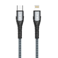 LDNIO καλώδιο Lightning σε USB-C LC112, 30W PD, 2m, γκρι