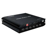 HDMI matrix switch CAB-H155, 4-in σε 2-out, 8K/60Hz, HDR/HDCP, μαύρο