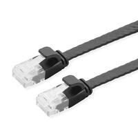 POWERTECH καλώδιο δικτύου CAB-N349, flat, Cat 6a U/UTP, 3m, μαύρο