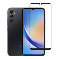 POWERTECH tempered glass 5D TGC-0638, Samsung A34 5G, full glue, μαύρο