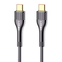 LDNIO καλώδιο USB-C σε USB-C LC651C, 65W, 1m, γκρι