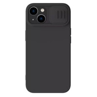 NILLKIN θήκη CamShield Silky Silicone για iPhone 15 Plus, μαύρη