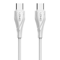 LDNIO καλώδιο USB-C σε USB-C LC611C, 65W PD, 1m, λευκό